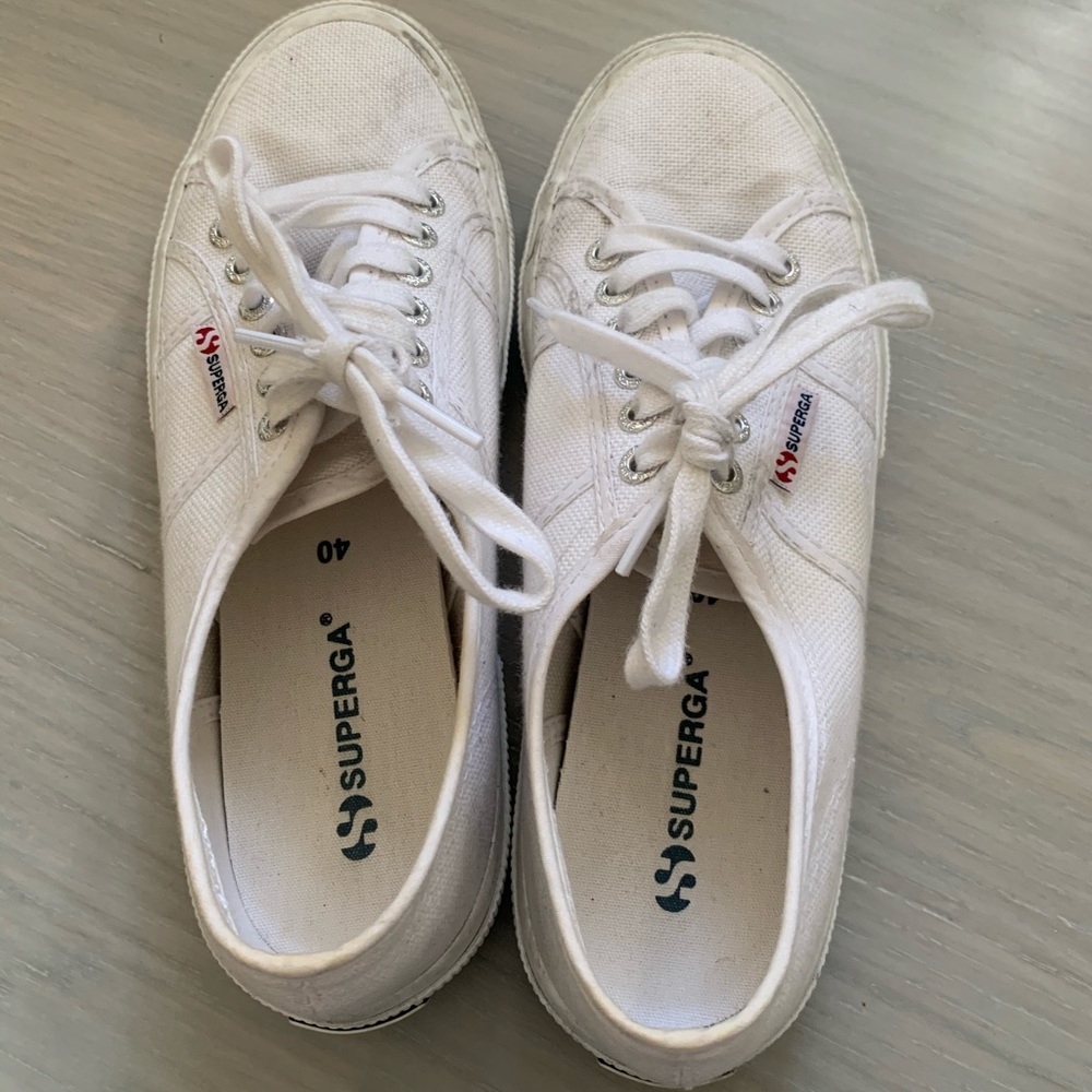 White Superga sneakers women